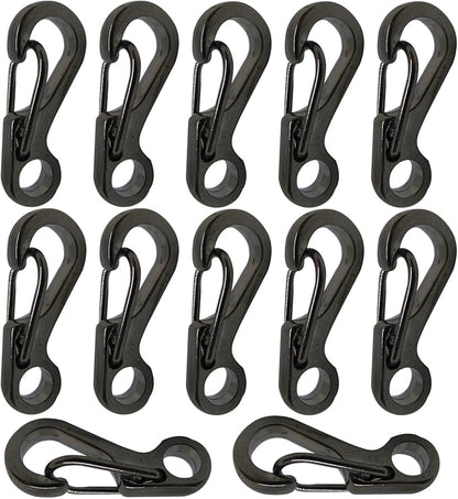 Mini Carabiner Clips with Metal Spring Wiregate Hook and Little Eye Hole by Bytiyar