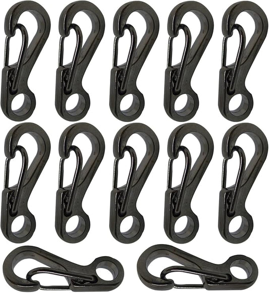 Mini Carabiner Clips with Metal Spring Wiregate Hook and Little Eye Hole by Bytiyar