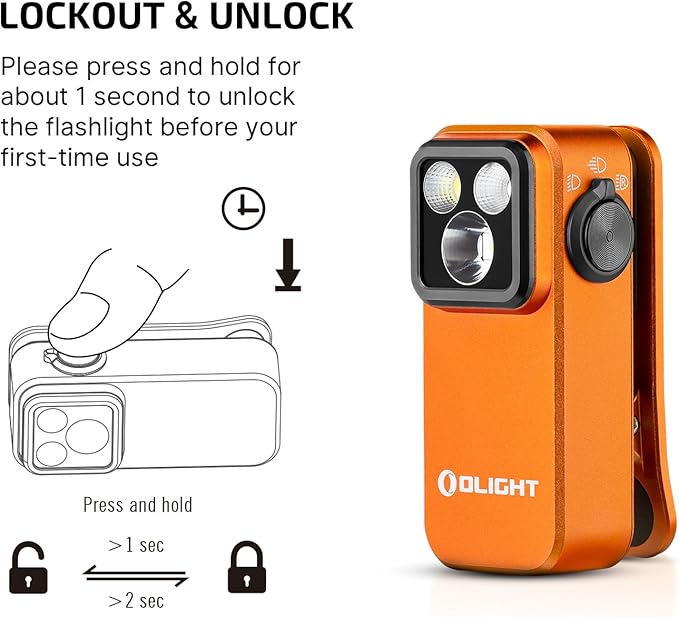 OLIGHT Oclip Pro EDC Flashlight Clip-on Light, Rechargeable 500 Lumens - Image 6