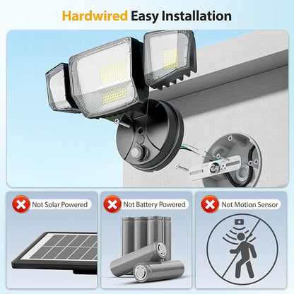 Onforu 90W Dusk to Dawn Outdoor Lighting, 10000lm Flood Lights Outdoor - Image 2