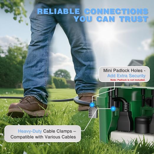 Flemoon Outdoor Electrical Box Waterproof, Medium Weatherproof Electrical Box - Image 8