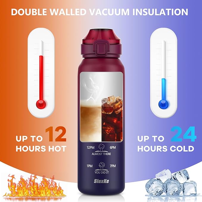 SLUXKE Insulated Water Bottle 32oz - Image 4