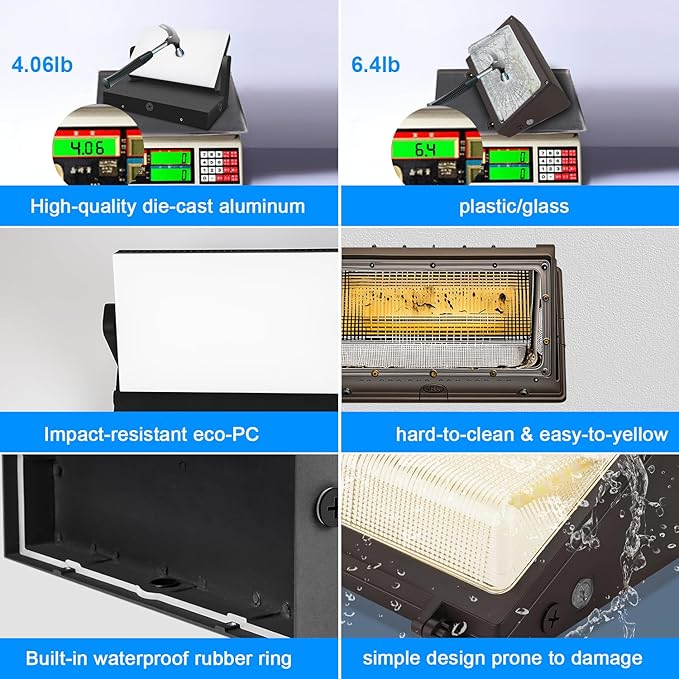 ledmo 150W Outdoor LED Flood Light Switch Control Full 360 Rotation Exterior - Image 4