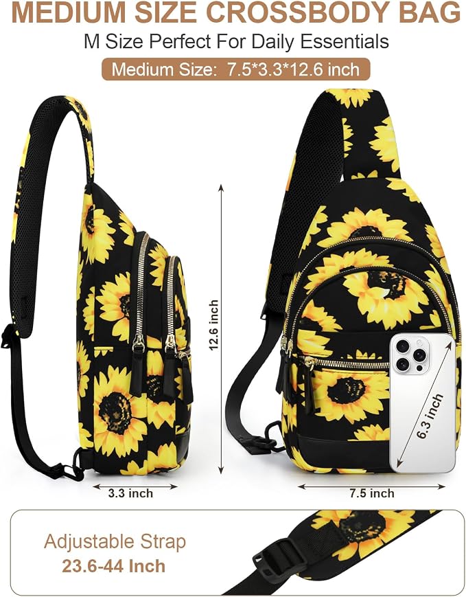 Capolo Sling Bag for Women Men Waterproof Crossbody Bags for Women Trendy - Image 3