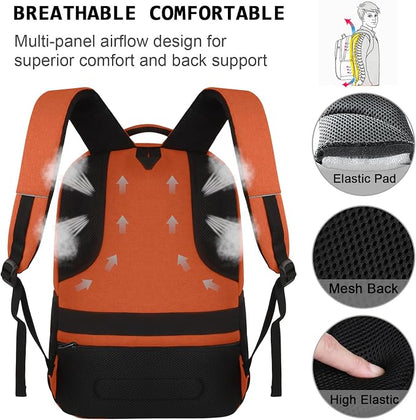 Volher Laptop Backpack, Business Travel Anti Theft Slim Durable Laptops Backpack - Image 5