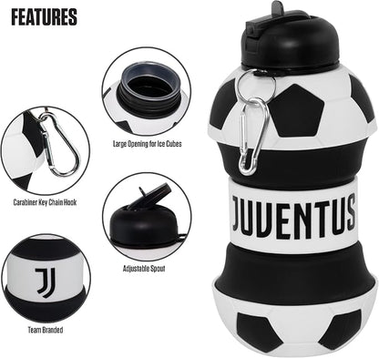 Maccabi ART Juventus Clip-On Collapsible 1 Liter, 34 oz. size BPA-Free Silicone - Image 3