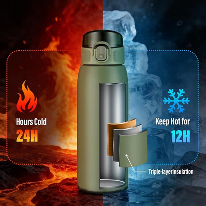Insulated Water Bottle 18 oz - Image 3