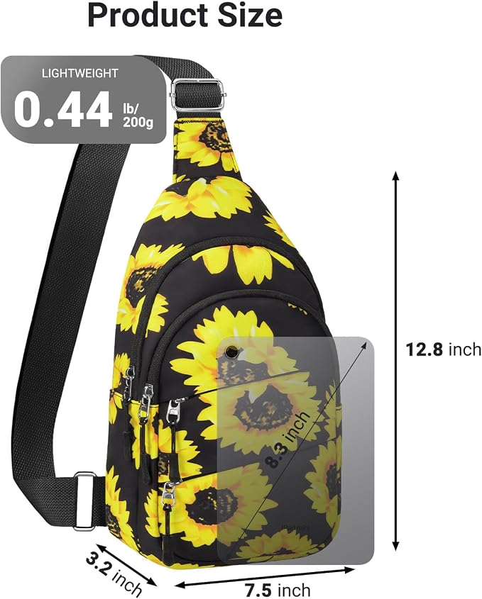 Tuwubi Crossbody Bags for Women, Sling Bag for Men, Small Hiking Backpack Anti - Image 6