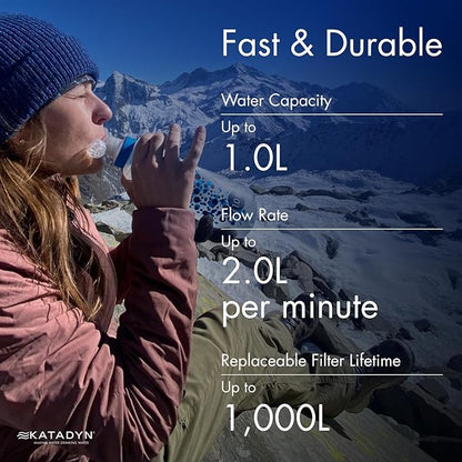 Katadyn BeFree 1.0L Ultralight Collapsible Water Filter Bottle - Image 6