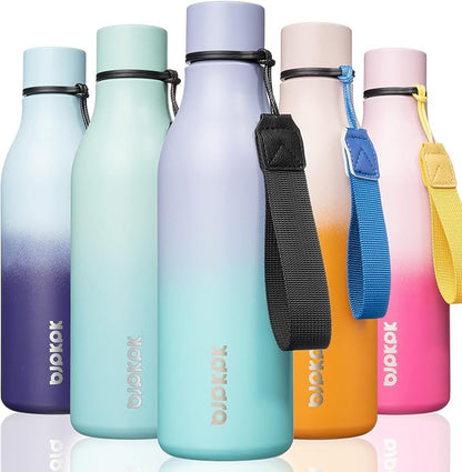 BJPKPK Insulated Water Bottles, 18 oz Stainless Steel Metal Water Bottle by BJPKPK