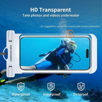 UNBREAKcable Waterproof Phone Pouch-2 Pack IPX8 Waterproof Phone Case - Image 3