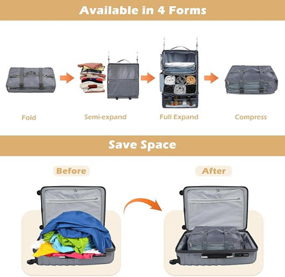 Surblue Hanging Travel Shelves Compression Packing Cube - Image 3