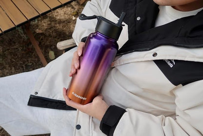KXIAOCHEN Insulated Water Bottle, Stainless Steel Water Bottle, 2 Lids - Image 7