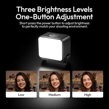 Vlogging Light for DJI Osmo Nano/Osmo Action 6, ULANZI LM24 Waterproof Magnetic - Image 3