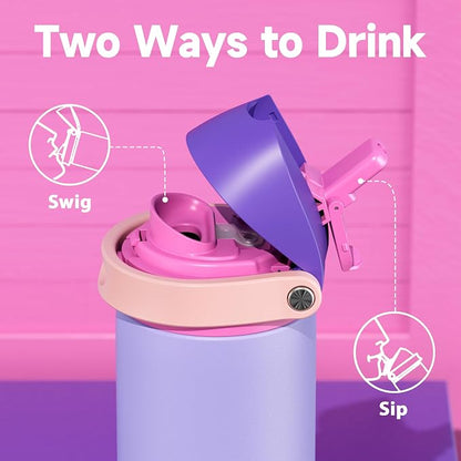 24 oz Insulated Water Bottle for Women: Meoky Stainless Steel Metal Water Bottle - Image 3