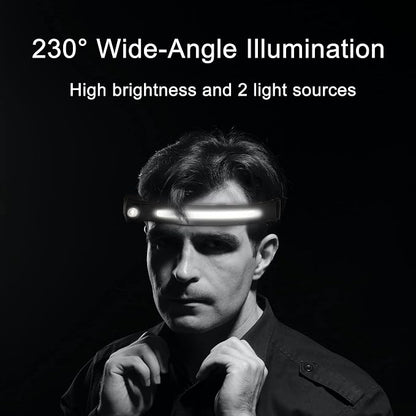 EGUKU Headlamp Rechargeable, Rechargeable LED Headlamps 1200Lumens 2 COB - Image 7
