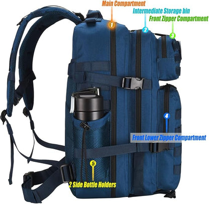 45L Tactical Backpack for Men Women, Military Assault Pack - Image 8