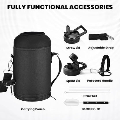 RAYMYLO Insulated Water Bottle 64 oz, Triple Wall Vacuum Stainless Steel - Image 6