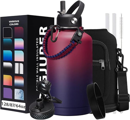 64OZ Vacuum Insulated Water Bottle by DIGJUPER