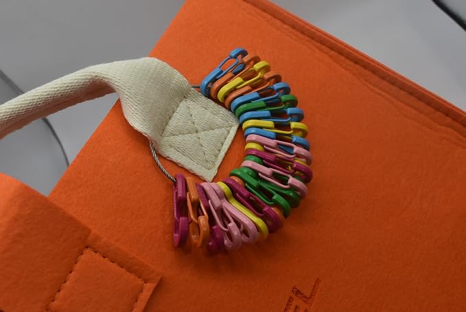 Mini Carabiner Clips with Metal Spring Wiregate Hook and Little Eye Hole - Image 6