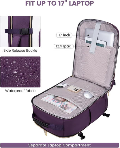 LOVEVOOK 40L Travel Backpack for Women & Men, Airline Approved Carry On Luggage - Image 8