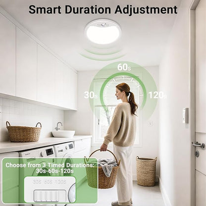 zemty 2Pack 12inch Motion Sensor Ceiling Lights Wired, 24W 2400lm 3CCT/3 - Image 3
