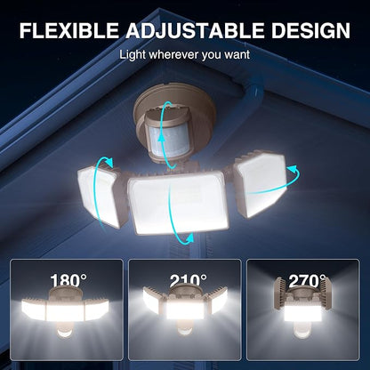 Abovizo 85W LED Security Lights Motion Sensor Light Outdoor, 8500LM Dusk to Dawn - Image 8