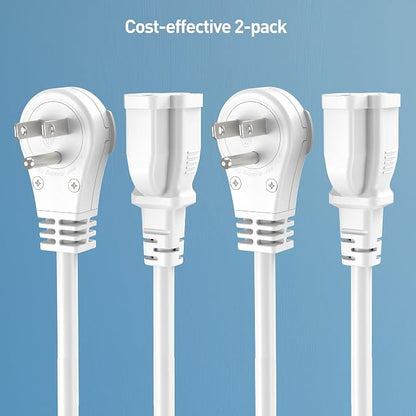 Cable Matters 2-Pack 16 AWG 360° Rotating Flat Plug Extension Cord - 6ft - Image 7