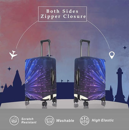 Explore Land Travel Luggage Cover Suitcase Protector Fits 23-26 Inch Case - Image 2
