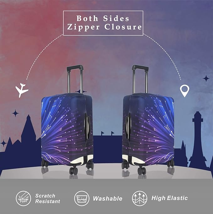 Explore Land Travel Luggage Cover Suitcase Protector Fits 31-32 Inch Case - Image 2