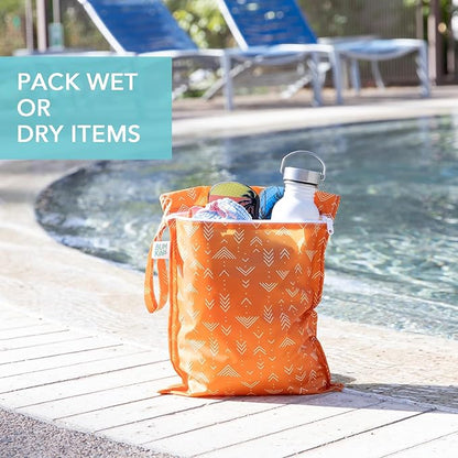 Bumkins Waterproof Wet Bag for Baby, Swim Suit, Cloth Diapers, Pump Parts - Image 3