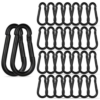 30PCS M5 Heavy Duty Carabiner Clip, 2Inch Snap Hook Quick Link Small Carabiner by XHAMXE