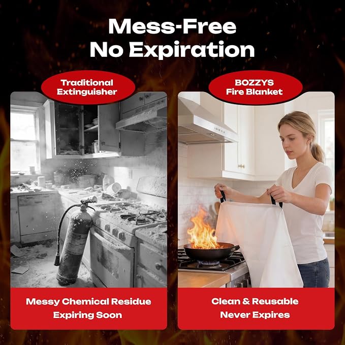 Fire Blanket | Not Prickly Prepared Fire Suppression | 60"x60" Fire Blankets - Image 5
