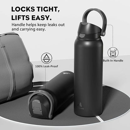 POWCAN 40 oz Insulated Water Bottle - Image 4