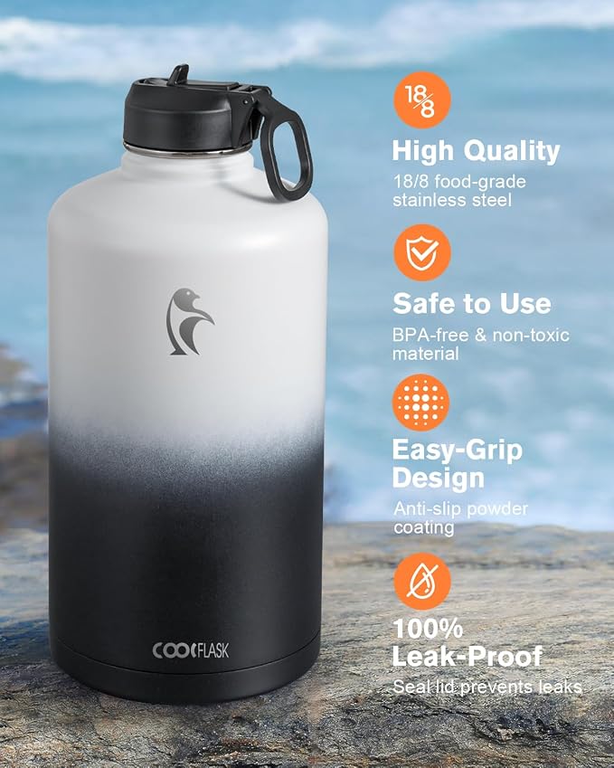 Coolflask 128 oz Gallon Water Bottle Insulated - Image 3