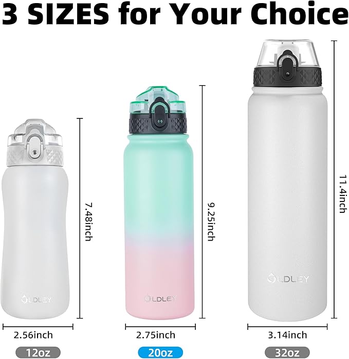 Insulated Water Bottle 20oz for Adults Kids Stainless Steel Water Bottles - Image 5