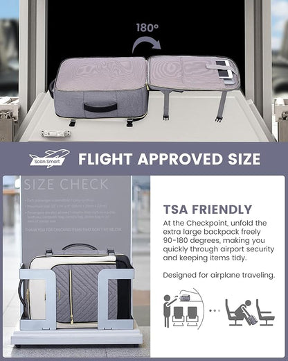 LOVEVOOK Large Travel Backpack for Women, TSA Carry on Backpack for Airplanes - Image 2
