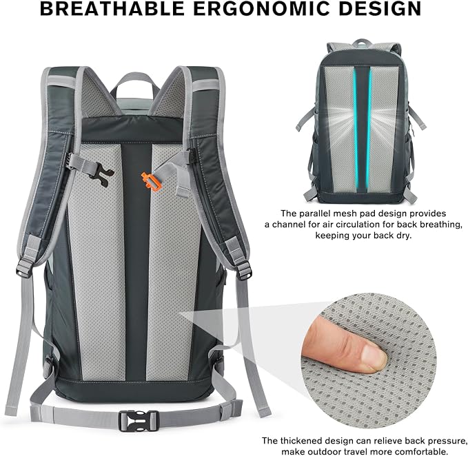 G4Free 30L Lightweight Hiking Backpack - Image 6