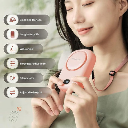 AOCOOLFAN Portable Neck Fan, Mini Small Personal Handheld Fan USB Rechargeable - Image 2