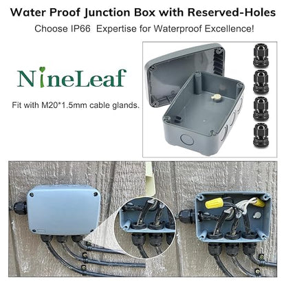 IP66 Outdoor Junction Box, Nineleaf 6PK Weatherproof Electrical Boxes - Image 2