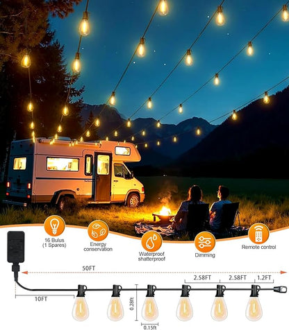 Tenmiro 50FT LED Outdoor String Lights - Image 6