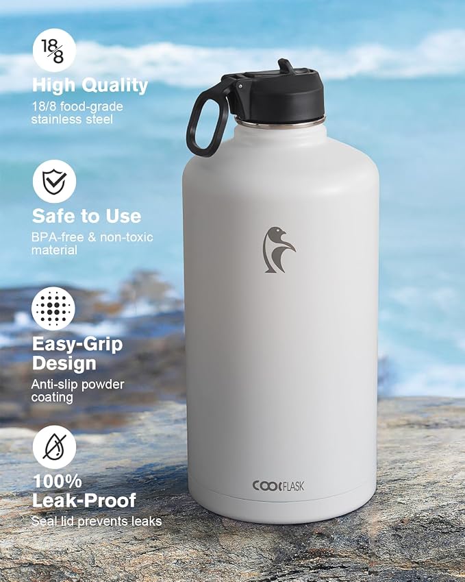 Coolflask 128 oz Gallon Water Bottle Insulated - Image 3