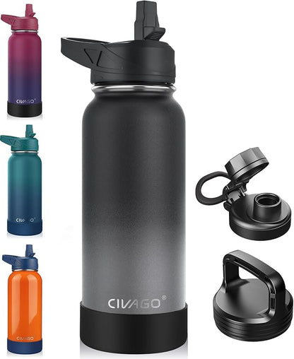 CIVAGO 32 oz Insulated Water Bottle by CIVAGO