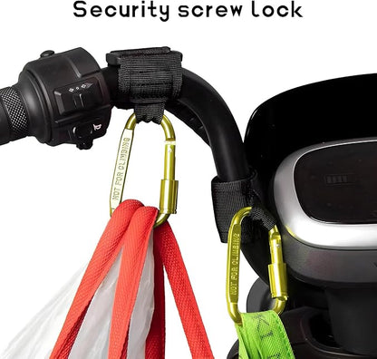 2 PCS UTV Hook for Hanging Headsets, Aluminum Alloy Stroller Carabiner Clips - Image 4