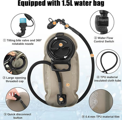 PETAC GEAR Tactical Molle Hydration Pack - Image 4