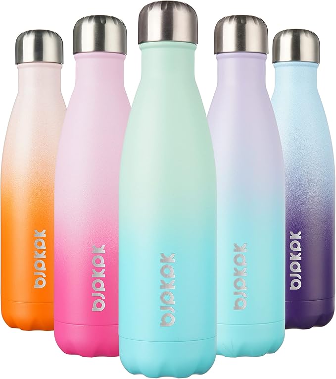BJPKPK 17oz Insulated Stainless Steel Water Bottles, Sports Water Bottles Keep by BJPKPK