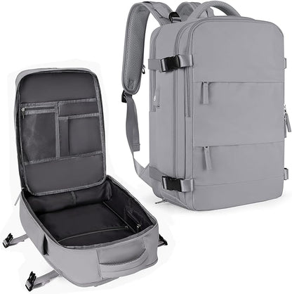 Coowoz Large Travel Backpack For Women Men, Flight Approved, Waterproof Outdoor by coowoz