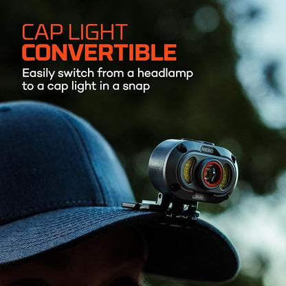 NEBO MYCRO 900+ Headlamp | USB-C Rechargeable 900 Lumen Headlamp, 7 Light Modes - Image 6