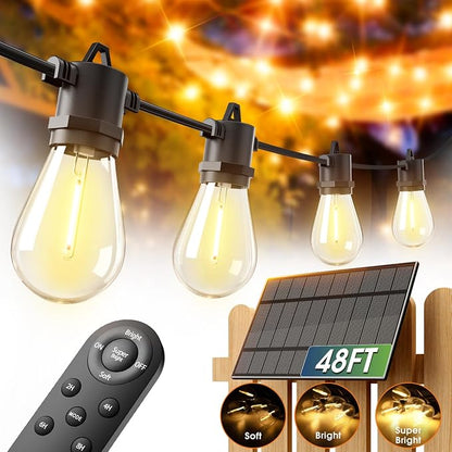 addlon 54FT Solar String Lights Outdoor Waterproof - Image 8