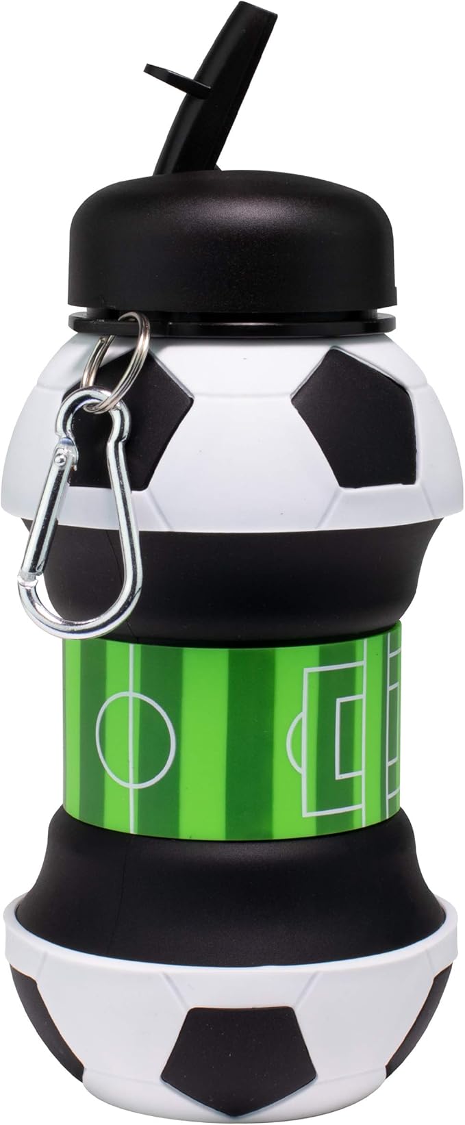 Maccabi Art Collapsible Silicone Soccer Ball Water Bottle - Image 2